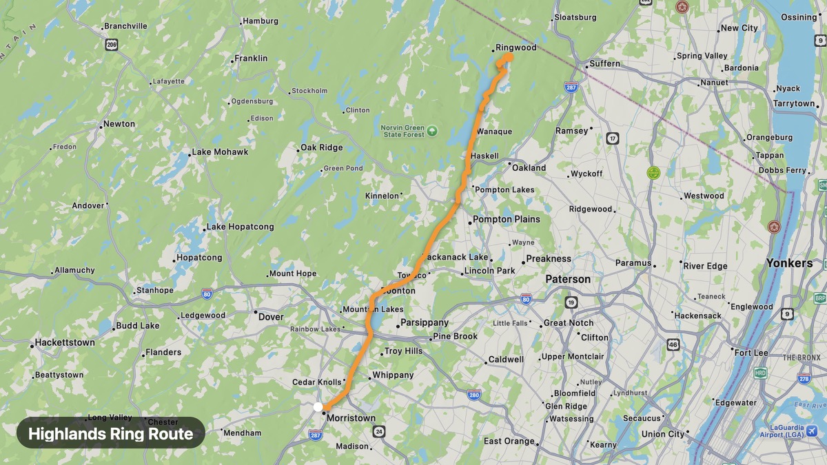 Карта на мото маршрута Highlands Ring Route