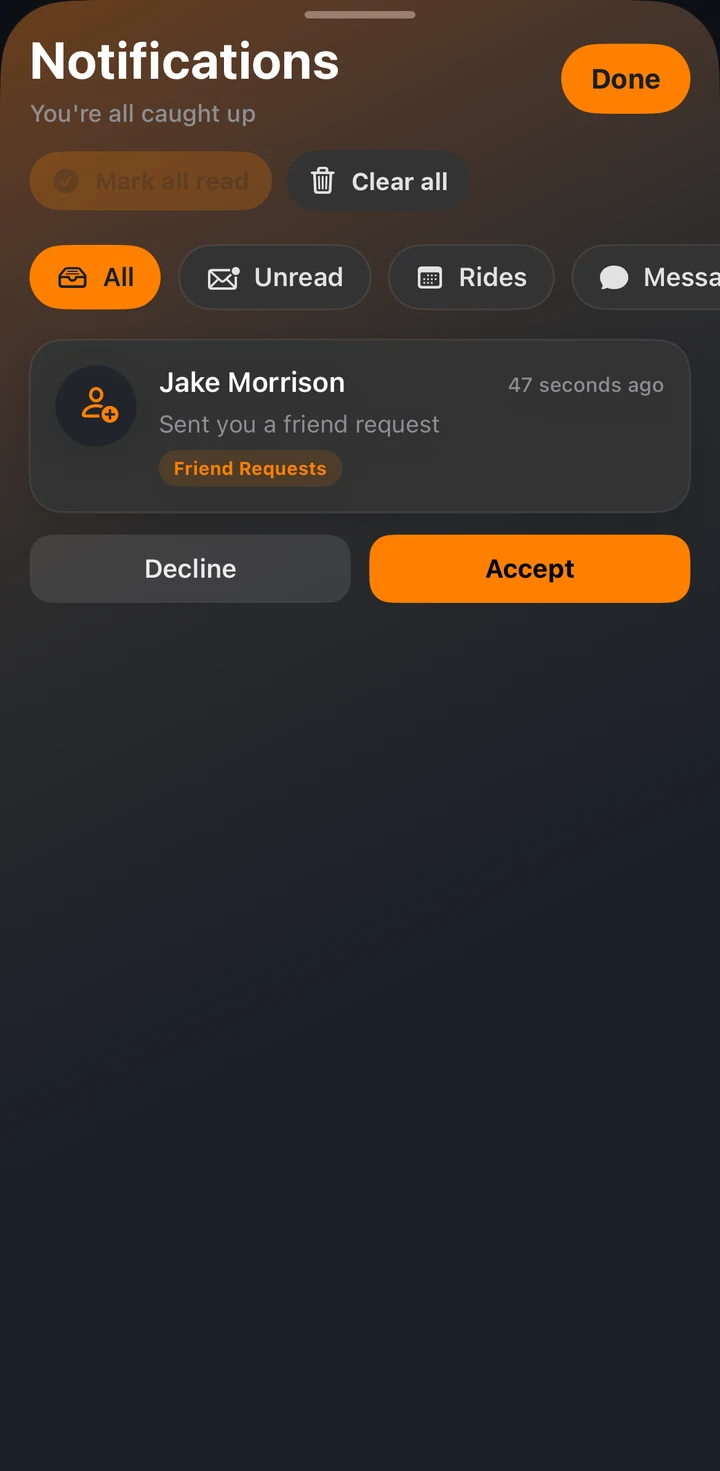 Friend requests
